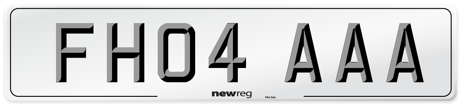 FH04 AAA Number Plate from New Reg